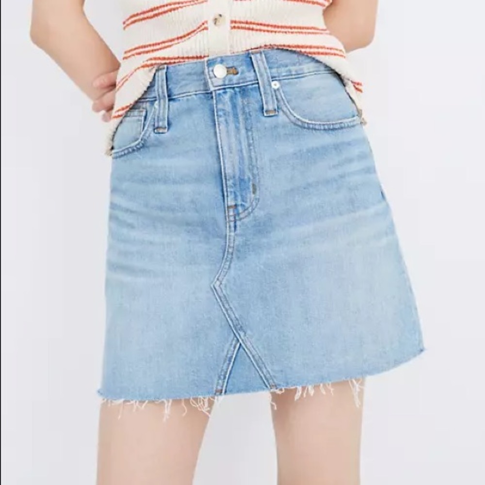 Madewell Rigid A-Line Denim Skirt Size 27